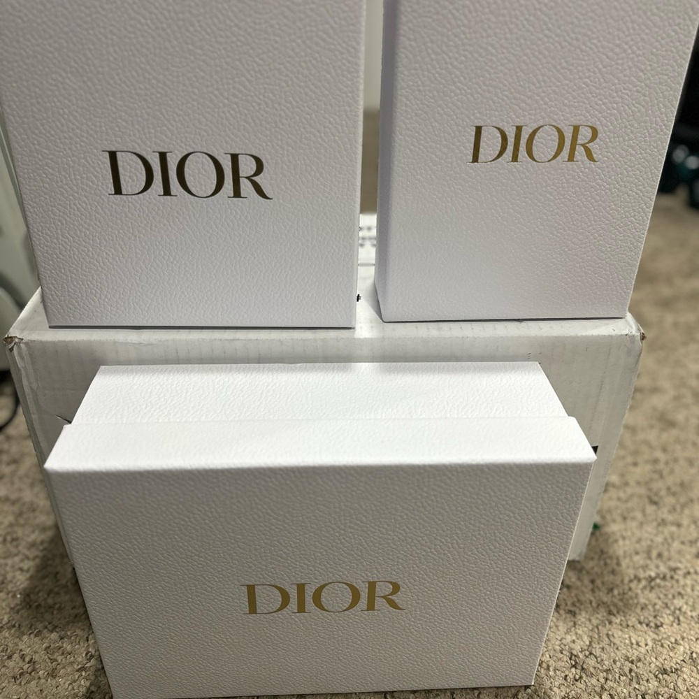 Dior gift boxes